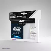 Ilustracja produktu Gamegenic: Star Wars Unlimited - Double Sleeving Pack - Koszulki na Karty - Space Blue